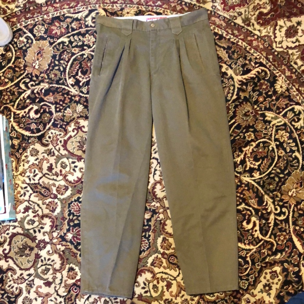 Vintage Gitano for Men brown pleated Pants 34 30